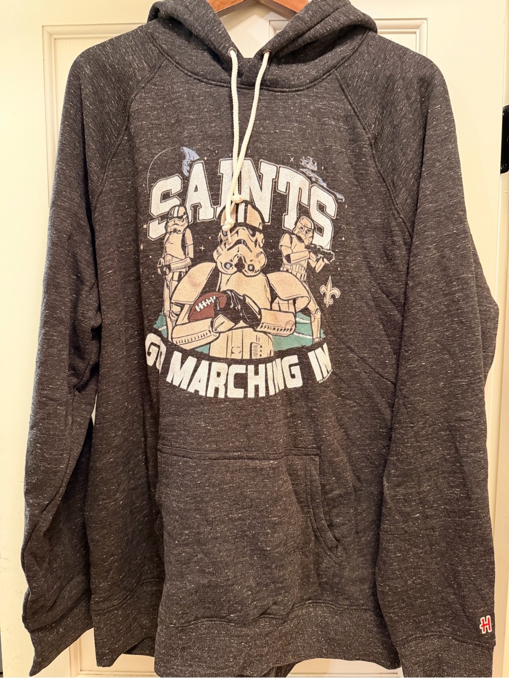 Homage Star Wars New Orleans Saints Go Marching In Stormtrooper Hoodie XXL